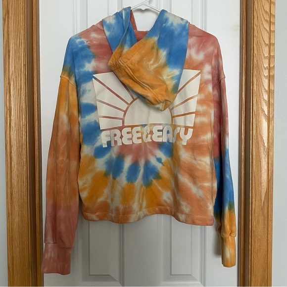 Madewell x Free & Easy Tie-Dye Hoodie Sweatshirt Size Medium - Picture 6 of 6